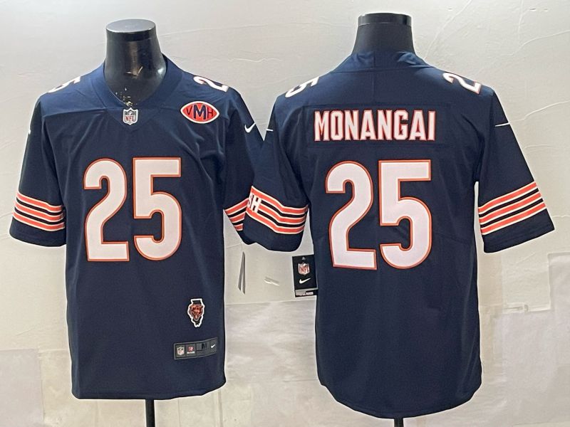 Men 2026 Chicago Bears #25 Monangai Blue Nike Limited NFL Jersey style 02